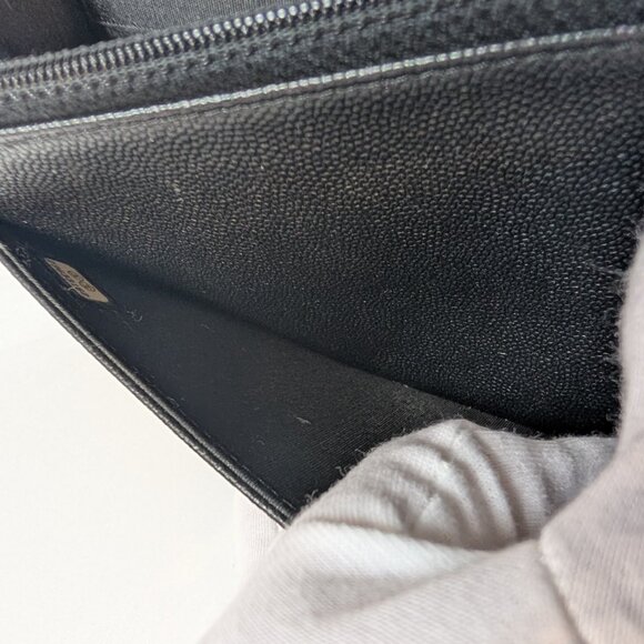 Chanel So Black Quilted Caviar Boy Wallet on Chain (WOC) - Picture 14 of 16